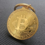 【 4cm 】 BTC Virtual Bitcoin Foreign Currency US Commemorative Coin Game Coin Portable Key Pendant Gi