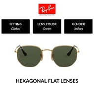 Ray-Ban HEXAGONAL | RB3548N 001 | Unisex Global Fitting |  Sunglasses | Size 51mm