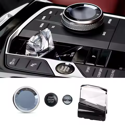 Crystal Gear Shift Knob For BMW 2 3 Series G42 F44 G20 X5 G05 X6 G06 X7 G07 i3 G01 ix3 G08 2023 Year