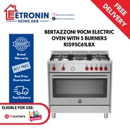 Bertazzoni 90cm Electric Oven with 5 Burners RIS95C61BX