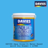 ♀♝❇Davies Aqua Gloss It (18 Colors) Odorless Water Based Paint 1 Liter 100% Acrylic Quick Dry Enamel