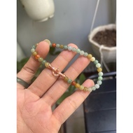 Multi-jewel bracelet (orange) tube A with 5.3 mm beads