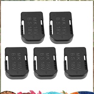 5Pcs Battery Storage Rack Battery Holder Case for  18V Fixing Devices(Black)