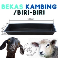 Bekas makanan kambing biri-biri goat sheep feeder untuk dedak kambing ffm pallet kambing dan bekas r