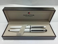SHEAFFER VFM系列光澤白亮漆鋼珠筆+原子筆