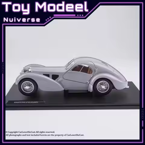 Solido 1/18 Bugatti Atlantic Type 57 SC 1937 Diecast Vehicle Model with Two Open Doors Limited Editi