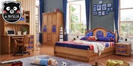 【大熊傢俱】 IKS 501 兒童床 三尺床  四尺床 單人床 男孩床   床頭櫃 衣櫃