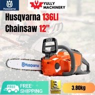 HUSQVARNA 136Li Cordless Battery Chainsaw 12" Bar and Chain with Charger &amp; Battery