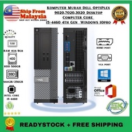Komputer Murah Dell OptiPlex 9020,7020,3020 Desktop Computer Core i5-4460 4th Gen Windows 10pro