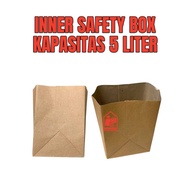 INNER SAFETY BOX 5 LITER THICK cardboard safety box inner safety box inner safety box inner medical 