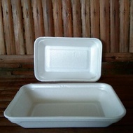25 pcs Foam Tray Kotak Ukuran KCS 2 Lepek Alas Buah potong masakan