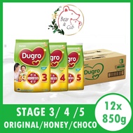 (Bundle 12) 850g Dumex Dugro Stage 3/4/5 - Original/Honey/ Chocolate Flavour ★MADE IN THAILAND FOR MALAYSIA★