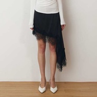 MORNINGSOL Asymmetrical Lace Skort I Women's Skirt Pants Bottoms