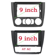 Car DVD Frame Audio Fitting Adaptor Dash Trim Kits Facia Panel 9 inch For BMW 1 Series E88 E82 E81 E