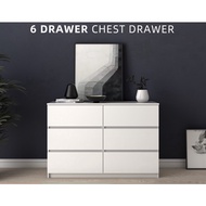 6 Drawer chest drawer with 3 layer / drawer ala ikea/ drawer murah / chest drawer