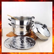 ♞,♘,♙siomai steamer Stainless Steel 3 Layer Steamer Cooking pots Cooking Pan Kitchen Pot Siomai Ste