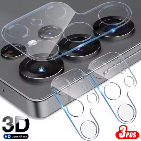 3Pcs Back Camera Cover for Samsung Galaxy S25 S26 Ultra 3D Lens Protection HD Anti-Scratch Tempered 