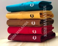 T-SHIRT HIGH QUALITY- 👕  SEDIA BAJU POLO UNISEX   (FRED/P) LOGO POLO BERJALUR UNTUK LELAKI PUNCAK GA