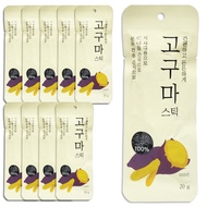 Sweet Potato Stick Snack 200g (20g x 10pcs) Soft Chewy Healthy Snack Convenient Portable Food