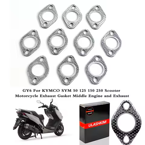 Motorcycle Exhaust Gasket Middle Engine and Exhaust GY6 For KYMCO SYM GY6 Exhaust Gasket Powersports