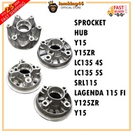 Sprocket Hub (100% Original Yamaha) Y15/Y15ZR/LC135 4s/ LC 5s/ SRL115/ Lagenda 115 fi/Y125ZR/Y15- Sp