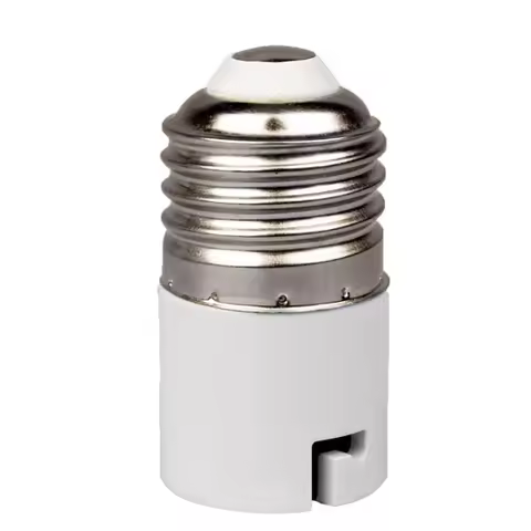 E27 to B22 Extender Adapter, E27 to B22 Screw Converter Lamp Bulb Socket Holder, Fits LED/CFL Light 