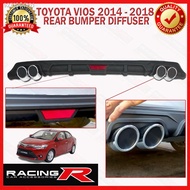 Toyota Vios 2014 to 2018 Rear Bumper Lip Diffuser 2015 2016 2017(Splash Guard)