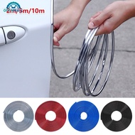 OPENMALL 2/5/10M Car Door Edge Protection Strips Noise Isolation Chrome Sealant Strips Car Door Rubb