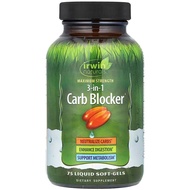 美國Irwin Naturals, 3合1碳水化合物阻滯劑 特強型 75粒液體膠囊