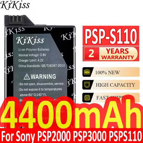 Reliable Replacement 4400mAh Psp-S110 Game Console Battery For Sony PSP2000 PSP3000 For Psp S110