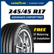 Goodyear 245/45R17  Assurance ComfortTred Tyre (Worry Free Assurance) - Mercedes E Class / Audi A4