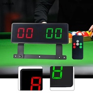yuksok Electronic Billiards Scoreboard Digital Scoreboard Sturdy Professional for
