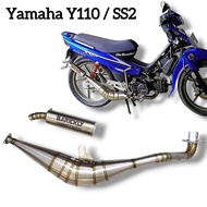 Ekzos Yamaha Y110 SS110 SS2 SS Two Stainless Steel Original Barickly Racing Exhaust 2 Stroke Ekzos