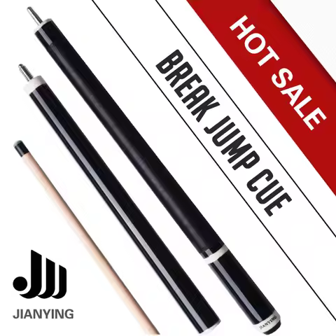 58' Jianying Punch Jump Cue 13.2mm Tip Hard Maple Shaft Linen Wrap Professional Break Cue Billiards 