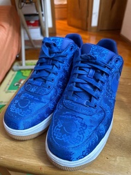 Clot x Air force 1 blue silk