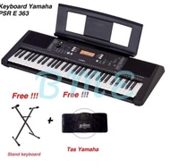 Keyboard Yamaha Psr E363 / Psr E 363 Bonus Stand Dan Tas Yamaha Non