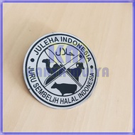 Brooch Pin Badge Juleha Pin Brooch Pin Halal Indonesian Slaughterer Logo Full Metal / Fiber Coated -