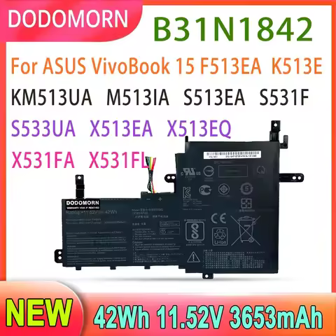 NEW B31N1842 Laptop Battery For ASUS VivoBook 15 F513EA K513E KM513UA M513IA S513EA S531F S533UA X51