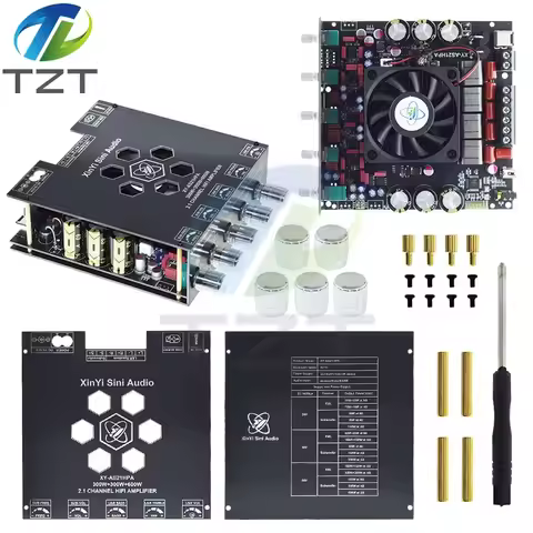 XY-AS21HPA Bluetooth High-Power Digital Amplifier Board 2.1 Channel Subwoofer 300W*2+600W Dual TPA32