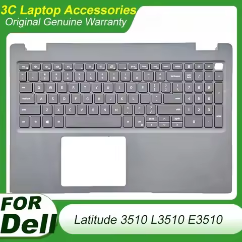 New Origianl US Keyboard for Dell Latitude 3510 L3510 E3510 Laptop Palmrest Top Cover Upper Housing 