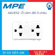 Genuine White MPE A6UES2- A60 Double Three-Prong Socket