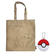 Pokemon寶可夢 帆布包（附收納袋） 狗仔包 1個
