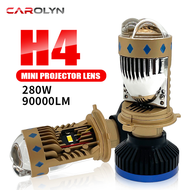 1/2ชิ้นไฟหน้าอเนกประสงค์ Canbus H4 T10 LED ไฟหน้ารถ6500K ไฟหน้าเลนส์ขนาดเล็ก H7 H8 H9 H11หลอดไฟรถมอเ