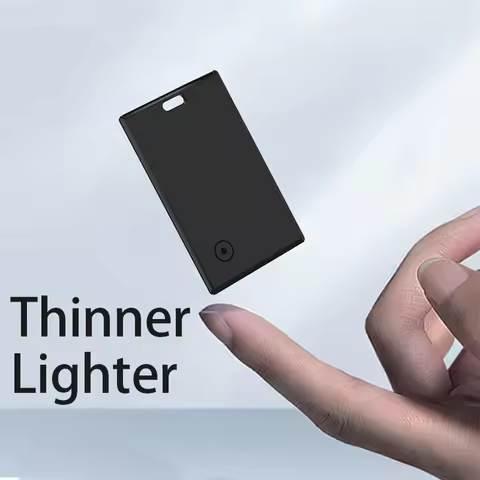 Wallet Tracker Card Wireless Rechargeable Anti-lost Smart Card Location Tracking Tag Works with Appl