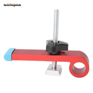 FAVORITEGOODS T Track Clamps Kit, Adjustable Aluminum Alloy T Track Clamp, Accessories Red T Slots T
