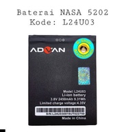 " Baterai Batre Original Advan Nasa 5202 Advan L24U03 Battery