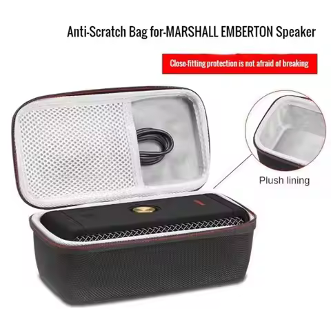 EVA Case Speaker Storage Bag Waterproof Carrying Protective Box for MARSHALL EMBERTON Speaker Contai