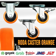 Orange Trolley Showcase Caster Wheels Caster Wheel/s Orange Caster Wheel/s Rubber Wheel/s castor Whe