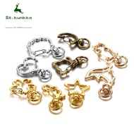 St.kunkka 5pcs/lot Mix Color Keychain Moon Dog Cat Dolphins Cloud Heart Key Chain DIY For Jewelry Ma