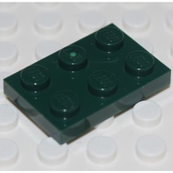 [1 Piece] LEGO Base Plate 2x3 Dark Green ID 4650244 3021